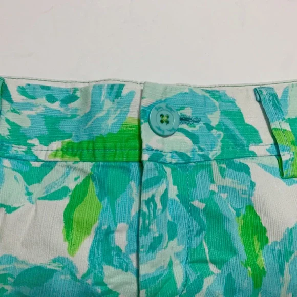 Lilly Pulitzer Callahan Shorts - Poolside Blue Rose First Impression - Size 2 - Picture 4 of 8